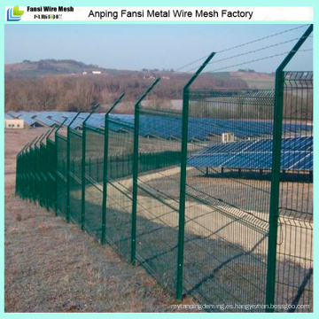 Grating Bending 3D Soldado Jardín Boundary Wire Mesh Fence